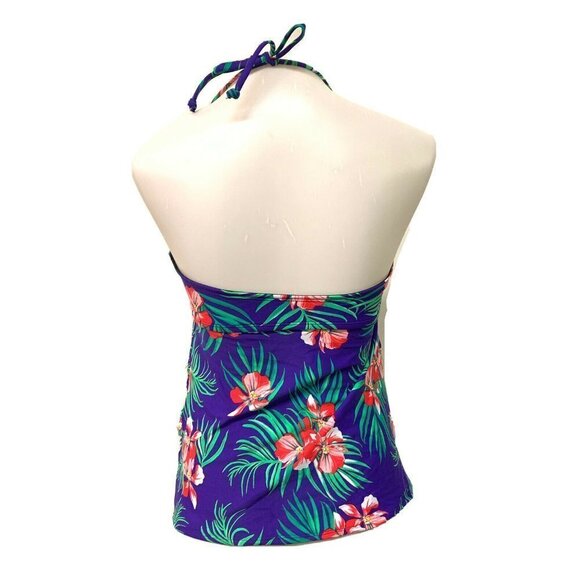 Old Navy Multicolor Floral Tropical Ruched Tankini Swimsuit - Picture 3 of 4